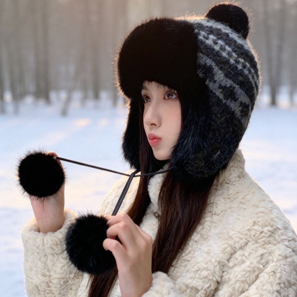 Trapper Hat Ear Flap - Elegante Chapéu de Inverno em Poliéster