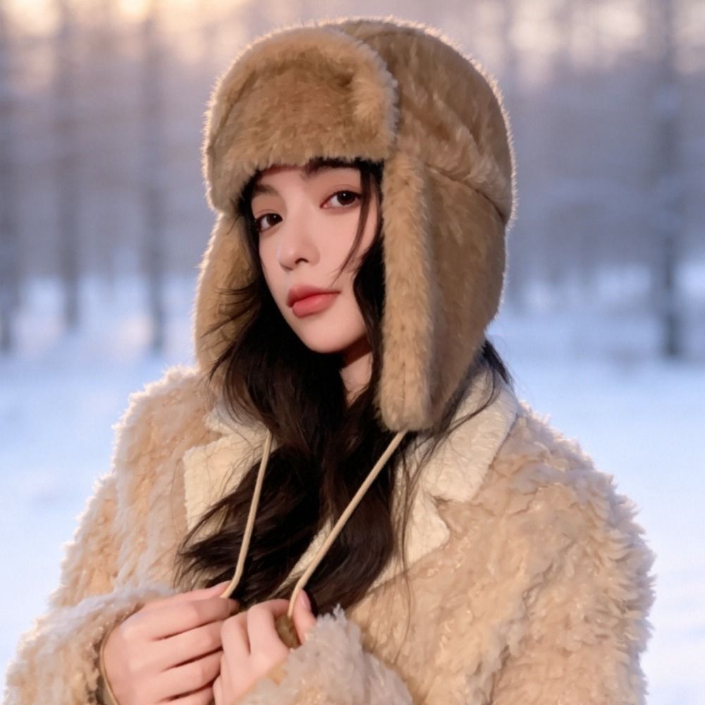 Chapéu de poliéster quente com - Trapper Hat Ear Flap avaliação e preço