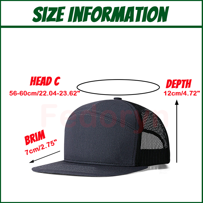 Fedoryn logotipo bordado perso - Trucker Cap Mesh avaliação e preço