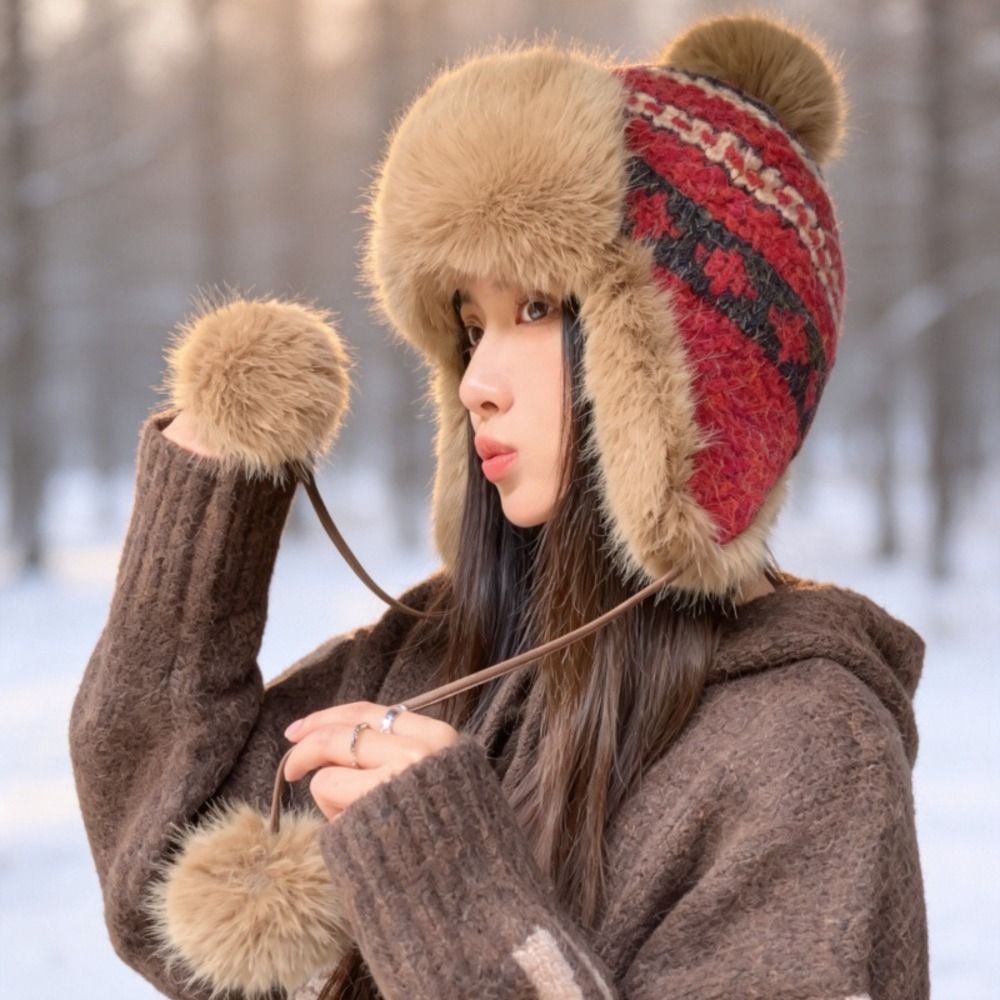 Elegante Chapéu de Inverno em  - Trapper Hat Ear Flap avaliação e preço